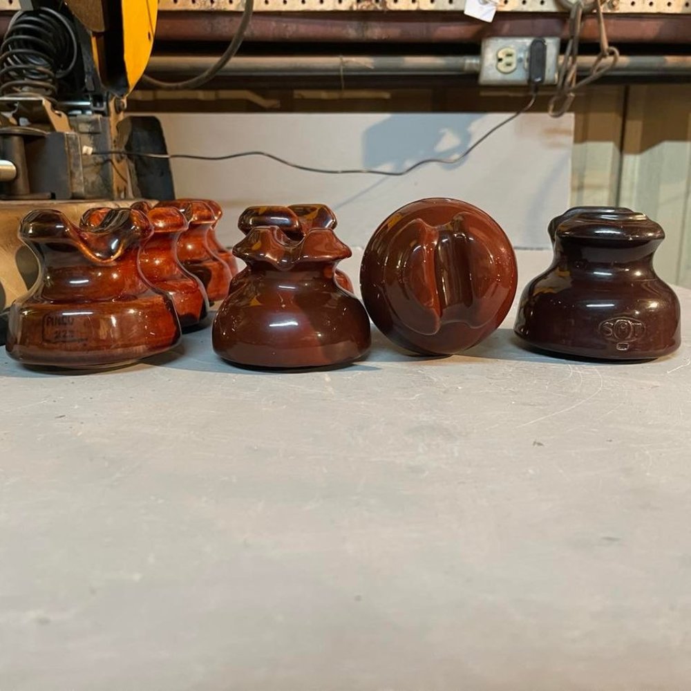 Antique Porcelain Light Pole Insulators